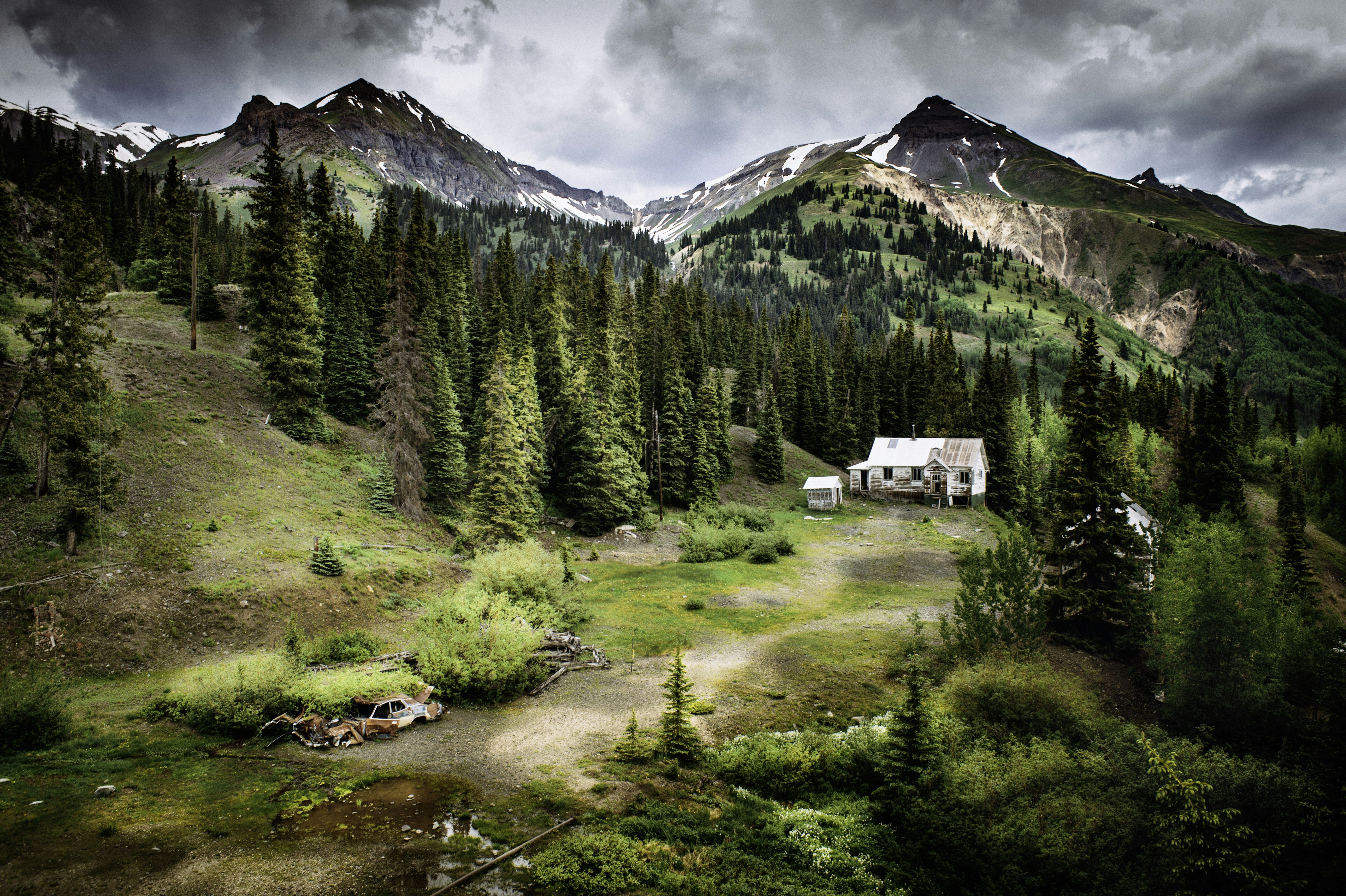 Luxury mountain home exterior, Colorado