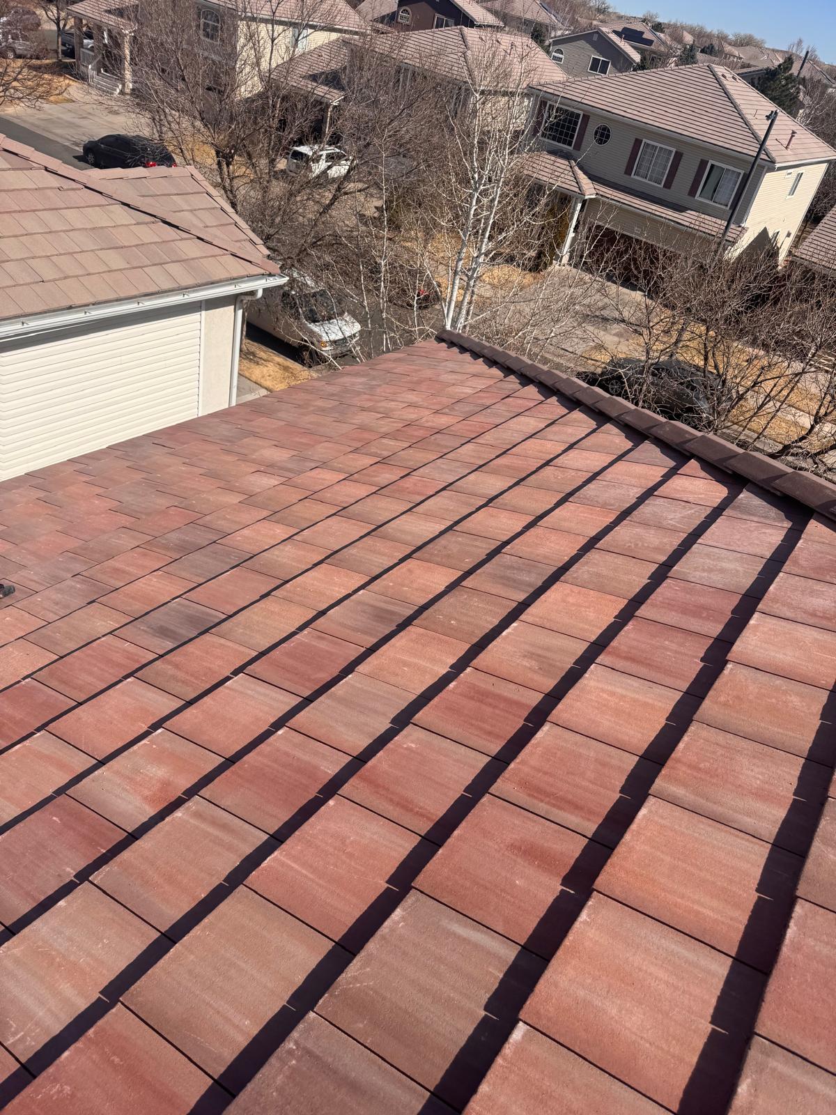OCR Install · Flat tile · Red blend · Colorado neighborhood